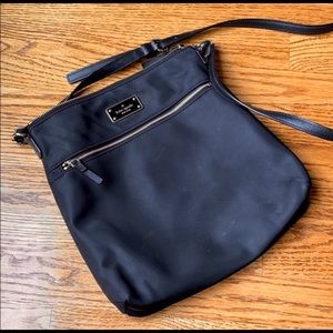 Black with gold Kate Spade crossbody bag